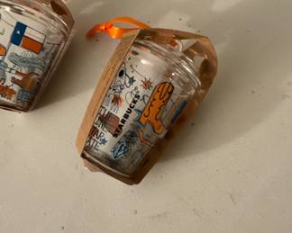 Starbucks Christmas ornament - mini Texas theme tumbler