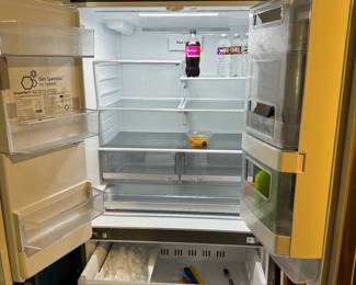 Very clean interior of LG ThinQ fridge