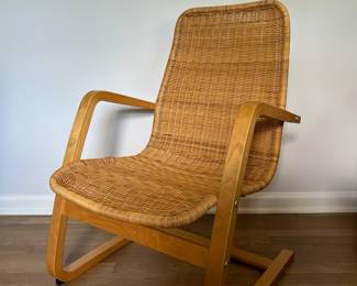 Modern Swedish wicker chair