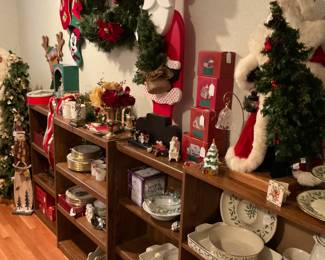 Lenox Christmas dinnerware and collector plates.