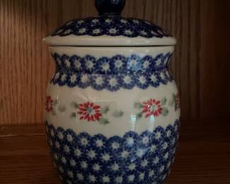 Polish Pottery...small canister