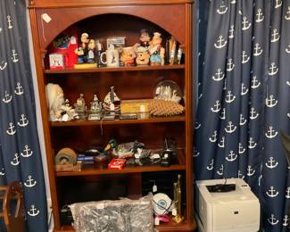 Bookcases and drapes, printers and more.