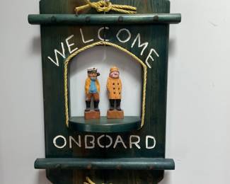 Nautical Welcome sign.  Substantial number of Nautical themed items.