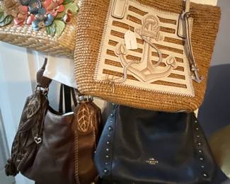 Designer High End Purses Including Coach.