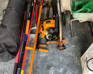 Several Garden tools and gas powered tools