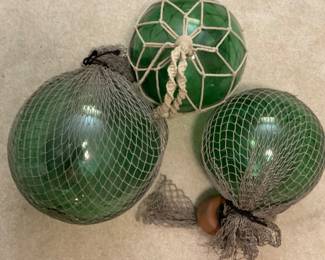 Glass Fishing Net Floats.  These are the real deal!  Not reproductions!