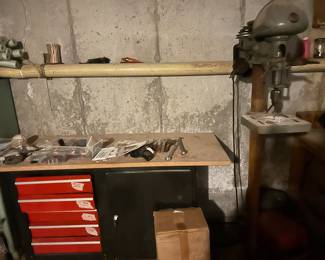Tool cabinet and drill press sold separately