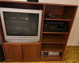 Television cabinet - television - amplifier - cassette player sold separately