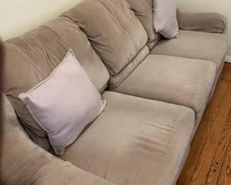 Family room sofa with recliners