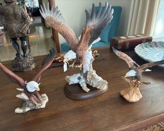 Porcelain American Eagle Figures