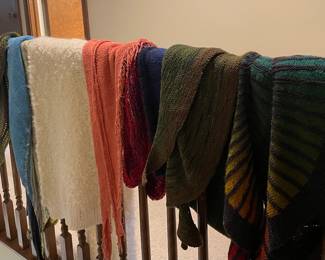 Beautifully Hand Knitted Scarves, Shawls, Sweaters, and  much more...