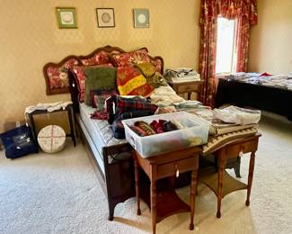 Linens, Side Tables,  Double Bed, Mattress Set, and more...