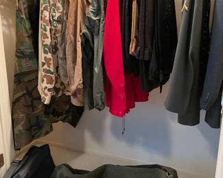 Camo and Hunting Gear, Ponchos, Gloves, Duffle Bag and more....