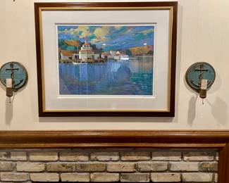 Original Signed Art &Vintage Anchor Sconces