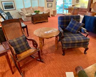 Antique Rocking Chair, Drop Leaf Table, Political Pins, and more...