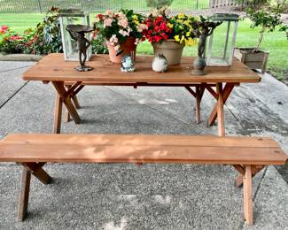 Glass Lanterns, Great Picnic Table, and more...