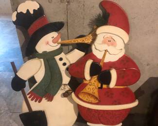 Snowman and Santa