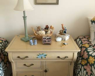 Painted Chest, Lamp, Dolls