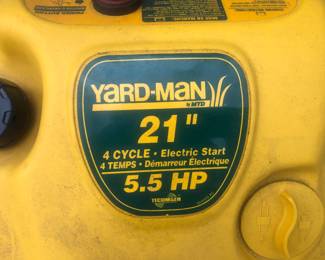 Yard Man 21" Electric Start