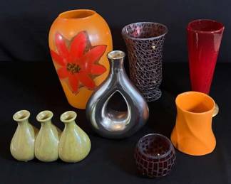 Assortment of Vintage Vases c. 60s 70s