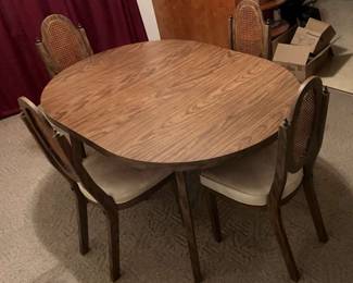 Dining table and chairs