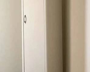 Tall Metal Cabinet with Shelves