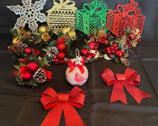 Assorted Christmas Decorations and Ornaments