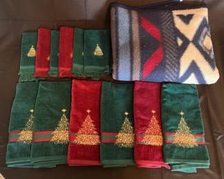 Holiday Spirit Blanket And Christmas Towels