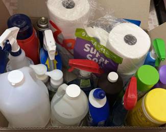 Mystery lot of cleaning supplies