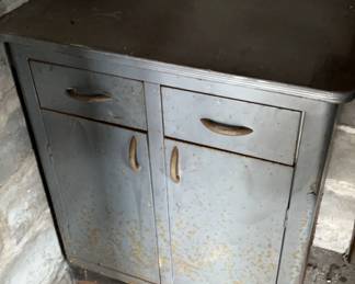 Vintage Metal Kitchen cabinet