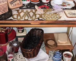 MCM Serving Cart, Trivets, Etc.