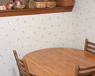 Longaberger Hand Woven Basket & Copper Jello Molds