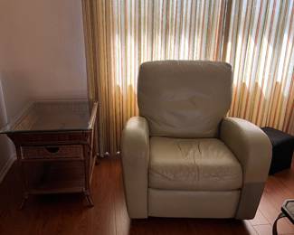 Leather recliner 