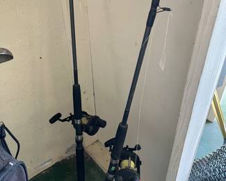 Fishing poles and lures