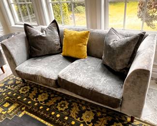 PAIR GRAY SOFAS