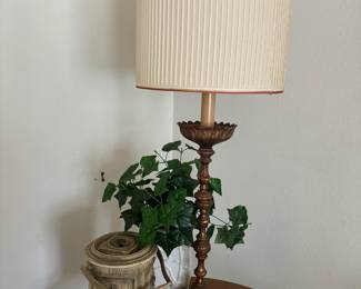 French Style Bronze Tone Table Lamp