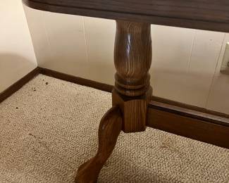 Oak Oval Console Table