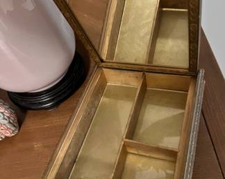 Victorian Pictorial Jewelry Box/Trinket Box