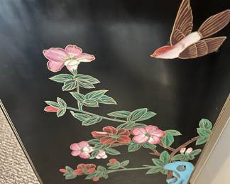 Japanese Black Lacquer Cabinet