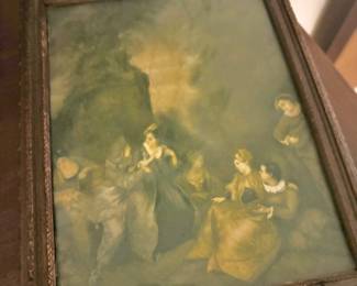 Victorian Pictorial Jewelry Box/Trinket Box