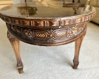 Italian Hollywood Regency Oval Coffee Table