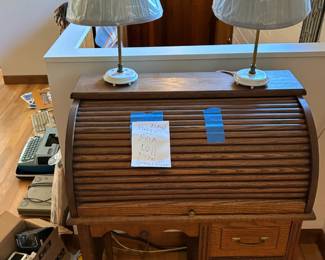 Small roll top desk