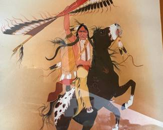 1979 Signed And Numbered Print By Antowine Warrior