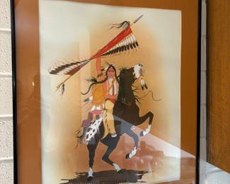 1979 Signed And Numbered Print By Antowine Warrior