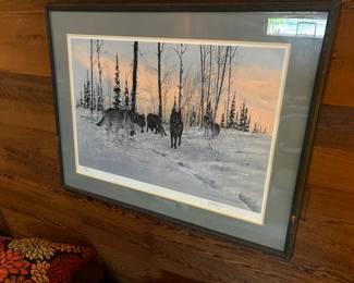 Jon Van Zyle Alaska 85 - "Encounter" Limited Edition Iditarod