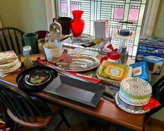 Farmhouse style table and other items