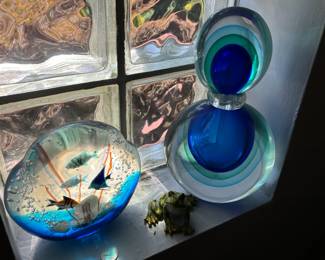Blown glass pieces