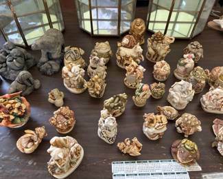 Harmony Kingdom figurines; we just kept finding more