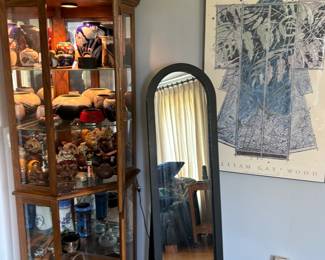 Corner display cabinet and Collectibles