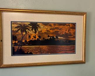 Framed Hawaiian artwork